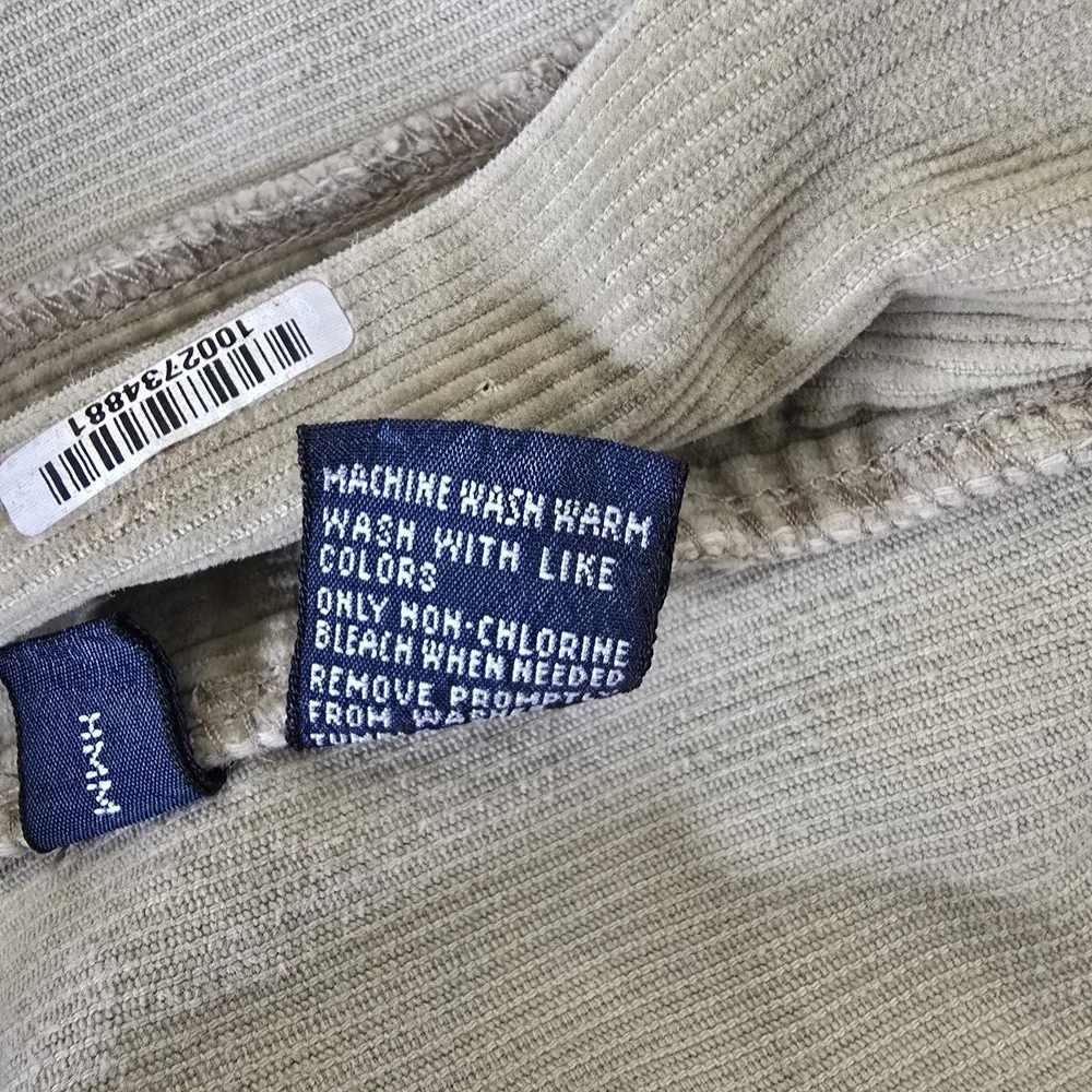 Polo Ralph Lauren Hammond Pant Mens 38x30 Tan Corduroy Straight Leg 100%‎ Cotton
